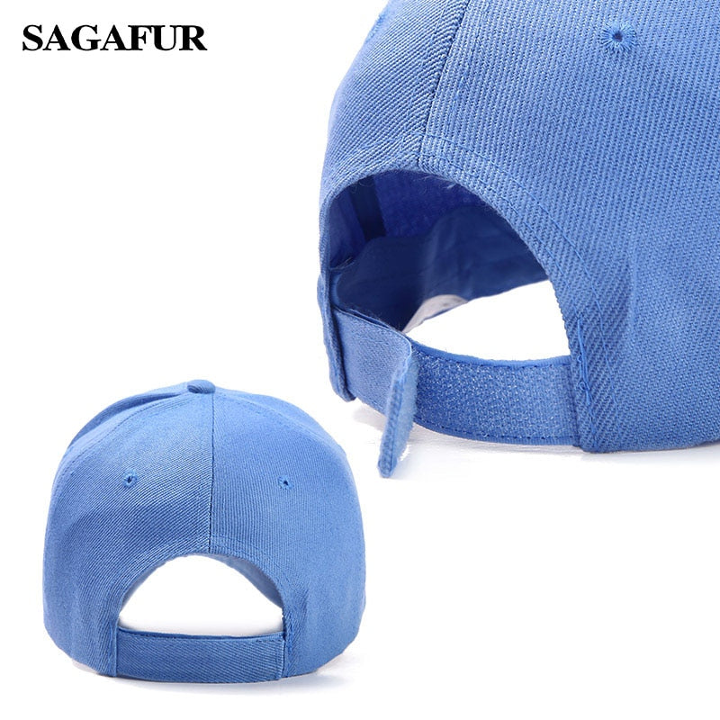 Blue Adjustable Baseball Cap Sport