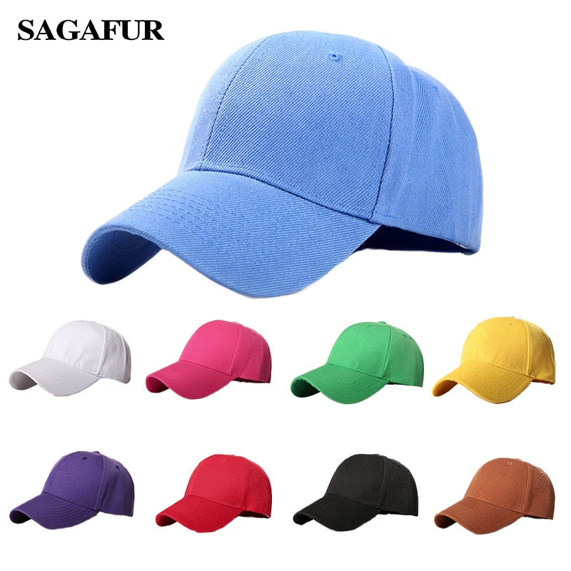 Blue Adjustable Baseball Cap Sport