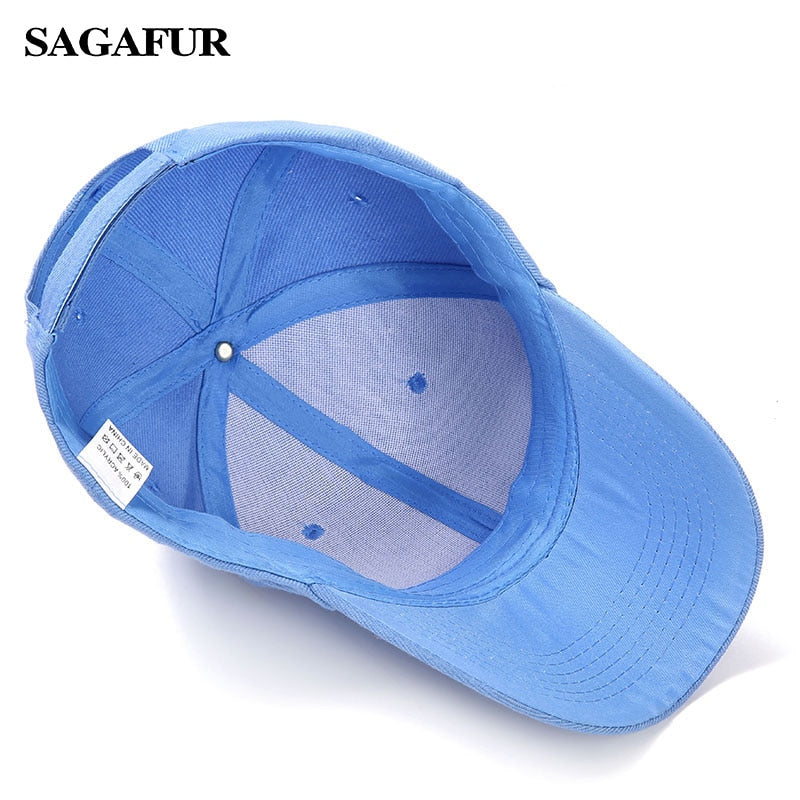 Blue Adjustable Baseball Cap Sport